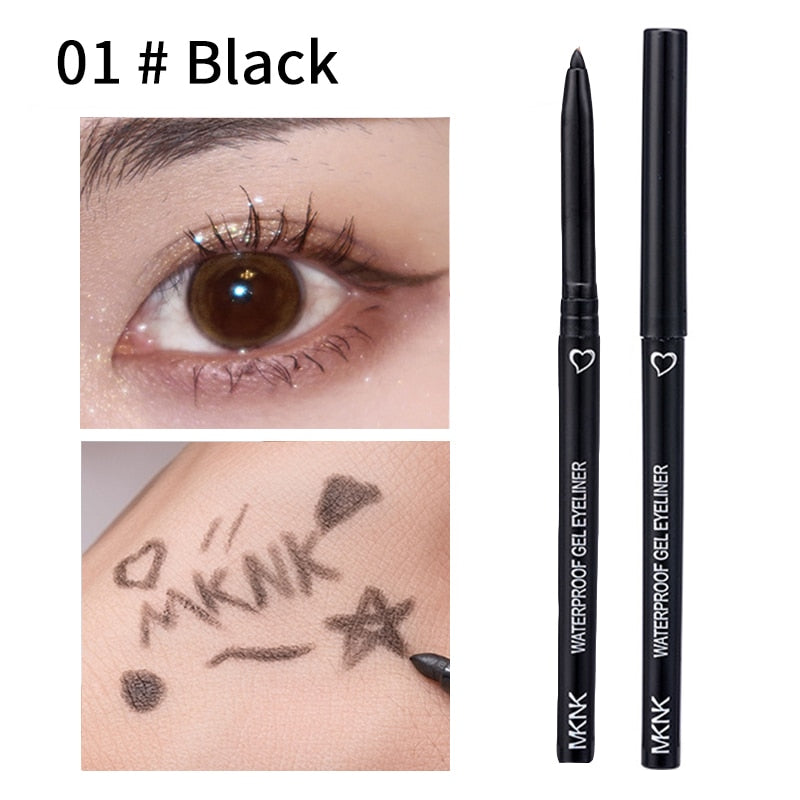 Long Lasting Eyeliner Pencil Colourful Pigment Waterproof Blue Black White Color Gel Eye Liner Pen Makeup Eye Beauty Cosmetics